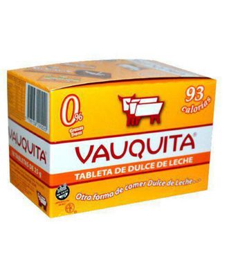VAUQUITA Tableta de Dulce de Leche 18 Unidades de 25 grs. (450 grs.) /VAUQUITA Milk Caramel Tablet 18 Units of 88 oz. (15.88 oz.)