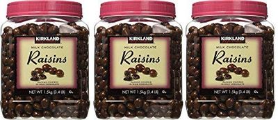 Kirkland Signature gcPnev Milk Chocolate, Raisins, 54 Ounce (3 Pack)