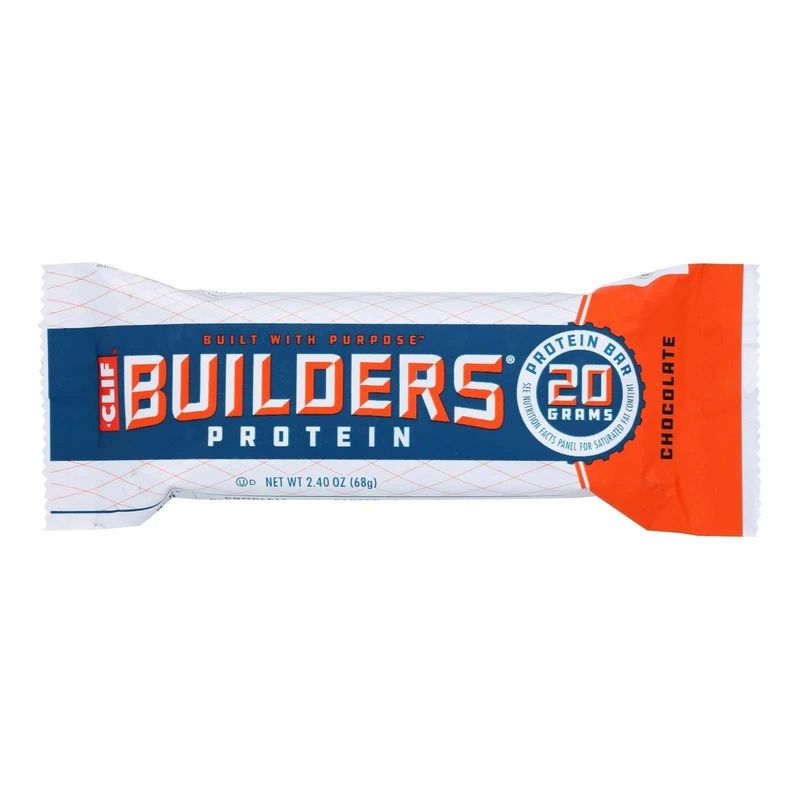 Clif Bar Builder&#39;s Bar Chocolate - 2.4 oz (12) (1 Case)