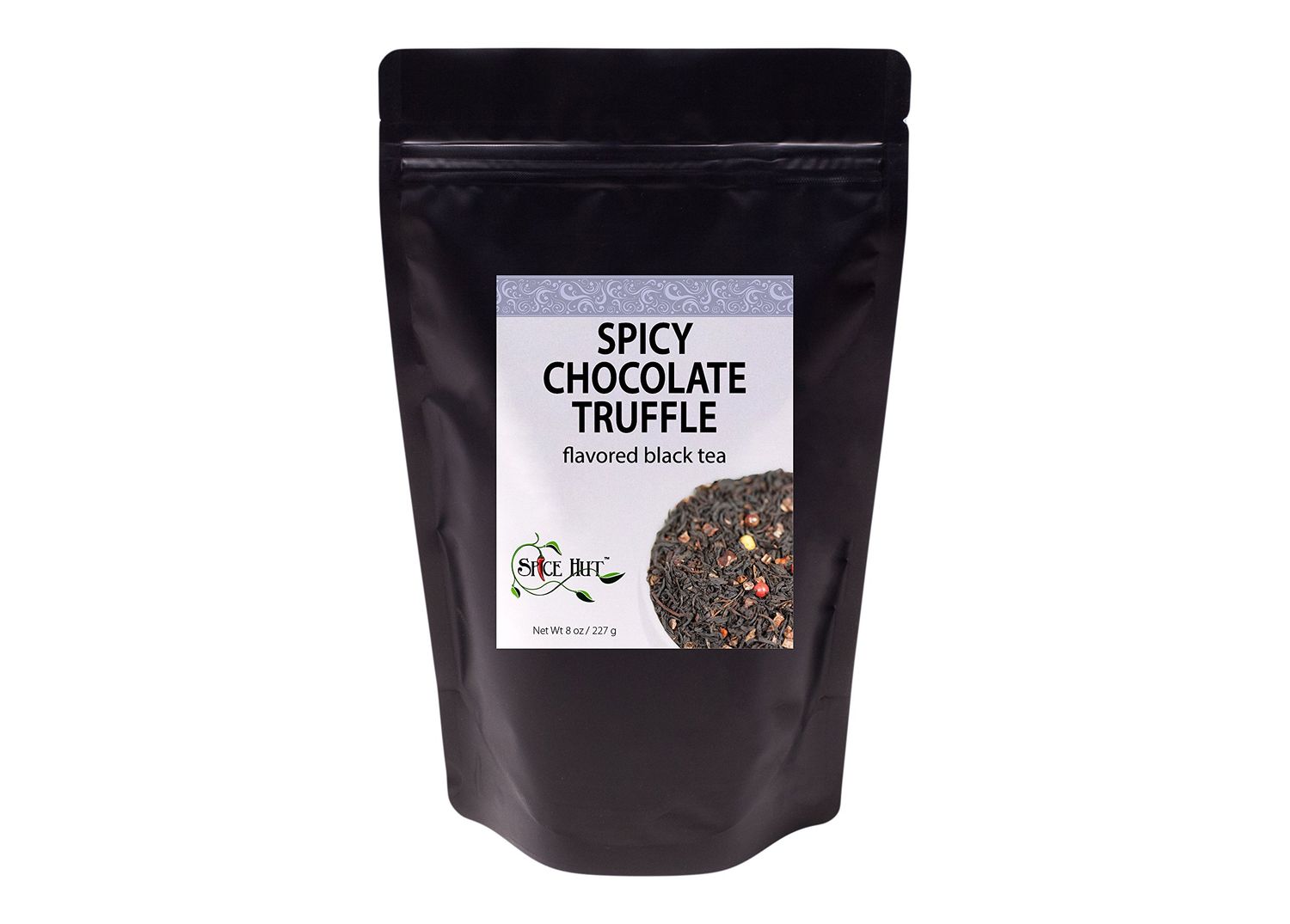 Spicy Chocolate Truffle Black Tea, Loose Leaf Flavored Black Tea, Caffeine, Hot &amp; Iced Tea | 8oz Bulk Tea, 80-100 Cups | The Spice Hut, First Sip of Tea