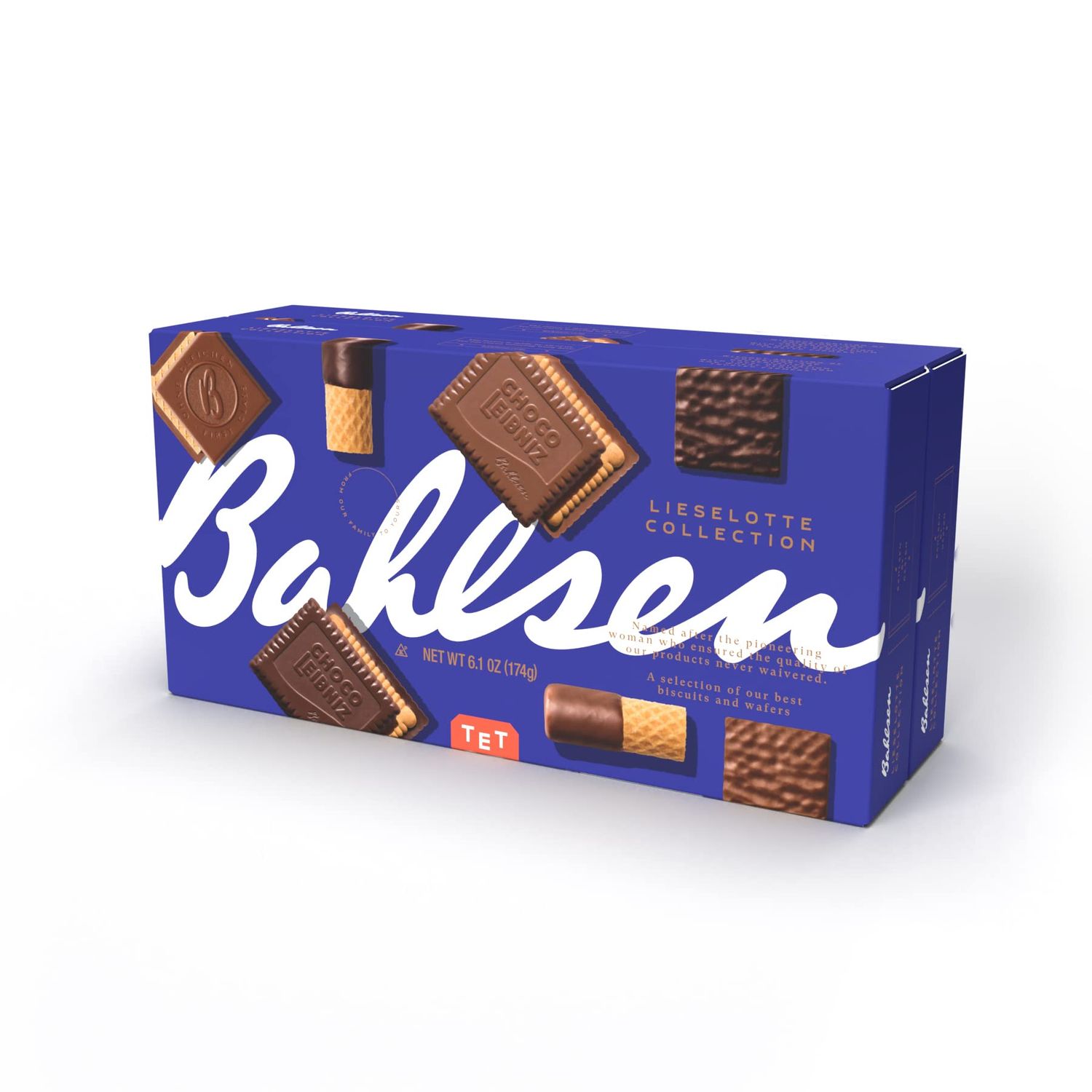 Bahlsen Lieselotte Collection (2-Pack) - Variety Pack of Bahlsens German Chocolate Biscuits &amp; Wafers: Ohne Gleichen, Choco Wafers, Choco Leibniz, Waffeletten - 6.1 oz boxes