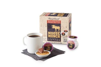 Moose Munch Milk Chocolate Peanut Butter Single-Serve Coffee By Harry &amp; David (18 Cups), Moose Munch Coffee, Peanut Butter Coffee, Single Serve Coffee, Milk Chocolate