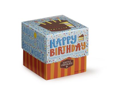 Seattle Chocolates Gift Box, Happy Birthday, 6 Ounce