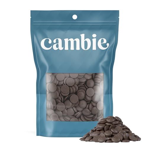 Cambie Dark Chocolate Melting Wafers, Dark Melting Chocolate, Candy Melts &amp; Baking Chocolate, For Dipping, Covering, Desserts &amp; Baking, 2 lb