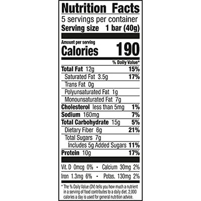 Nature Valley Chewy Granola Bars, Protein, Peanut Butter Dark Chocolate, 5 Bars, 7.1 OZ (Pack of 8)