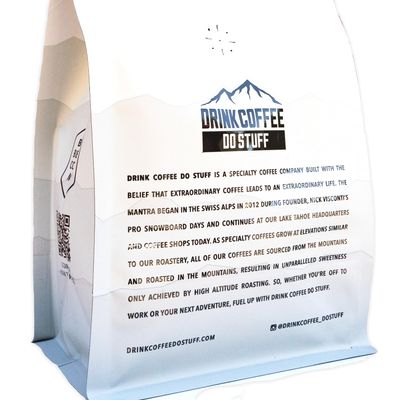 DRINK COFFEE DO STUFF, Tips Up Tahoe, Blend, Whole Bean, French Roast, Sweet, Chocolate, Caffeine, Organic, Lake Tahoe Coffee
