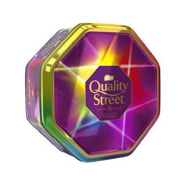 Nestle Quality Street Assorted Milk and Dark Chocolates &amp; Toffees Tin 813g (pack of 1)