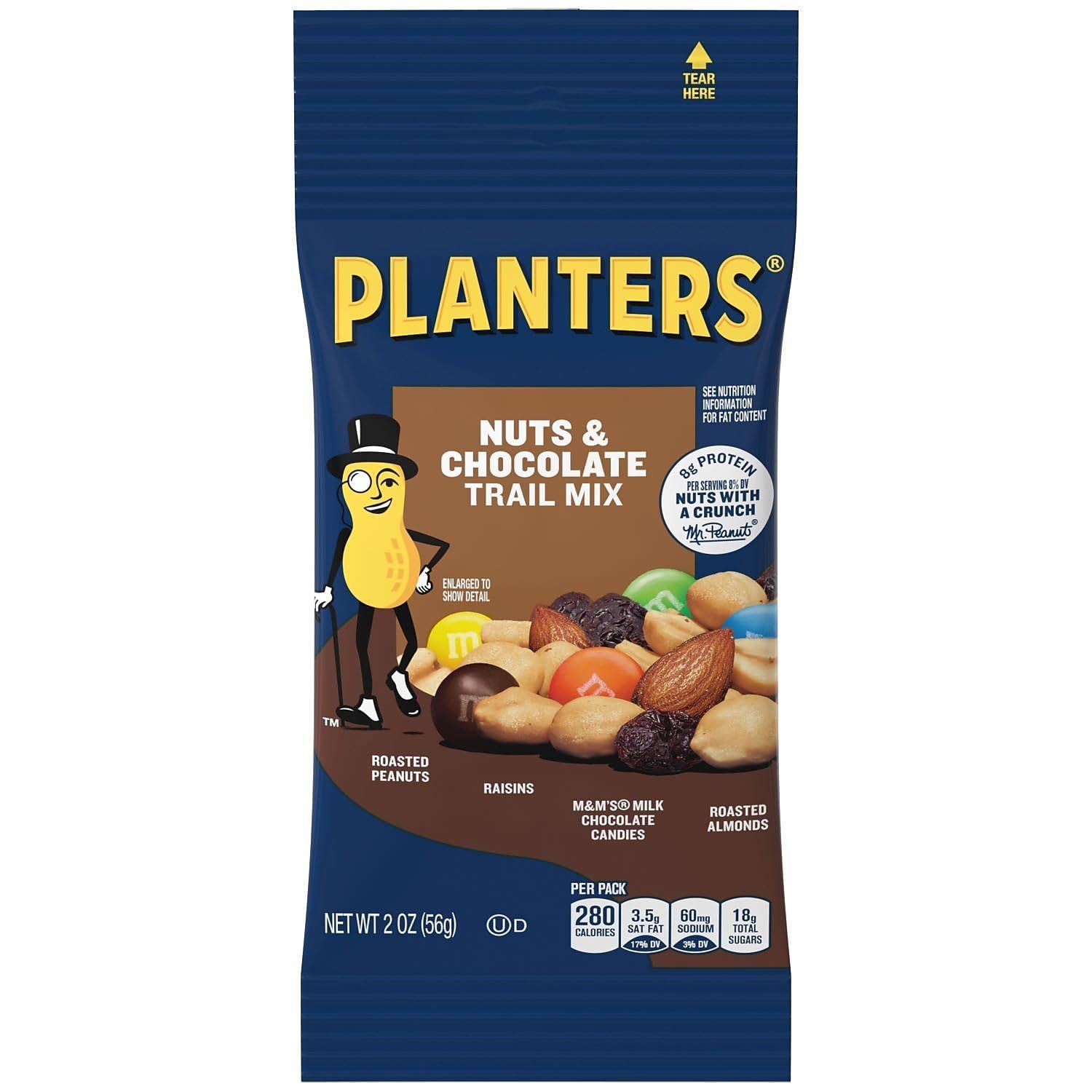 Planters - Trail Mix Nut &amp; Chocolate 2Oz Bag 72/Carton Product Category: Breakroom And Janitorial/Beverages &amp; Snack Foods