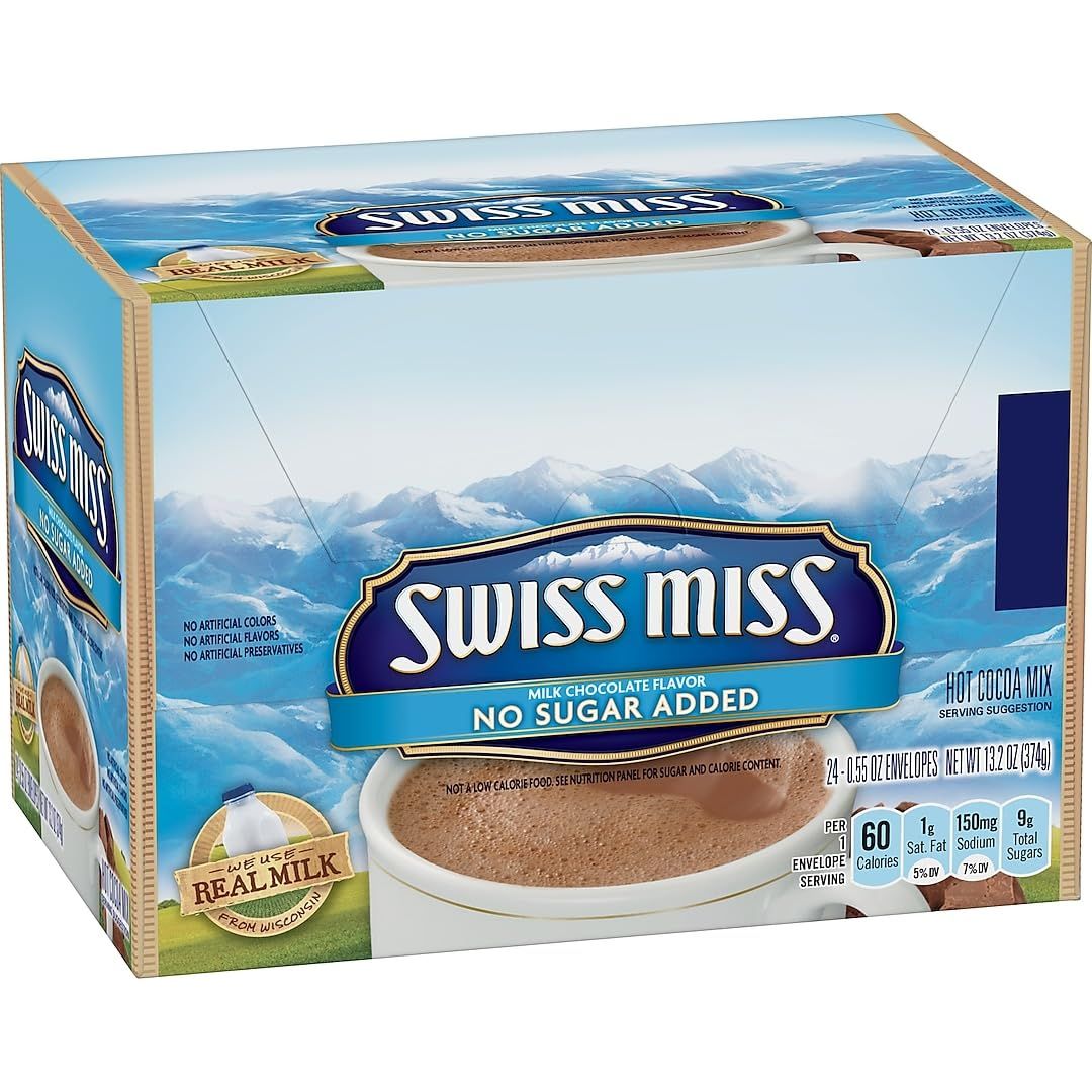 Classic Coffee Concepts Swiss Miss Hot Chocolate Mix with No Sugar Added (55584)