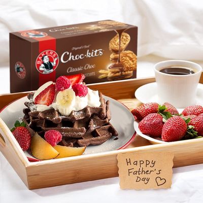 Bakers Choc Kits Original | 200g/7oz | Chocolate | Oat Cookie | Halal | Kosher Certified | 4 Pack |