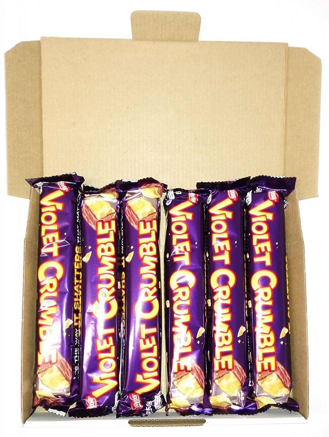 Violet Crumble Bars (6 Pack) | Made in Australia | Imported from Australia (6 pack (frustration free packaging))