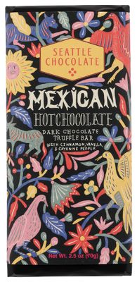 SEATTLE CHOCOLATES Mexican Hot Chocolate Bar, 2.5 OZ