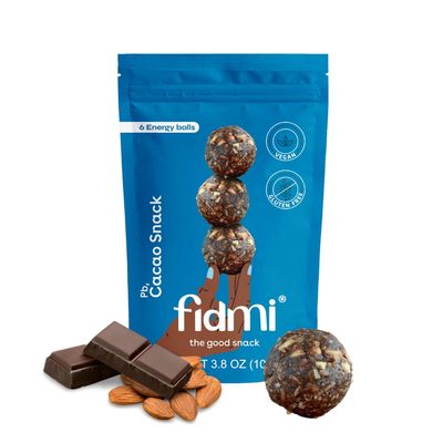 Fidmi Protein Balls | Snack Energy Balls | All Natural Ingredients | Keto Friendly (DoyPack Chocolate)