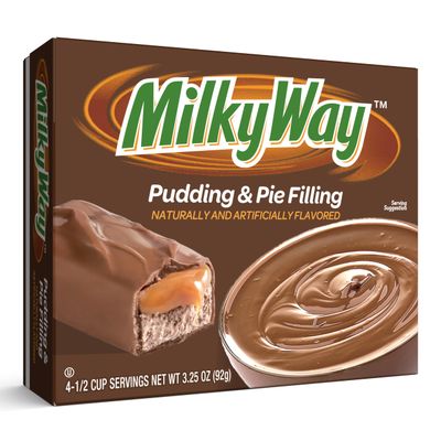 MILKY WAY, Milk Chocolate Pudding &amp; Pie Filling, 3.25 oz, 4 Serving (Pack - 12)
