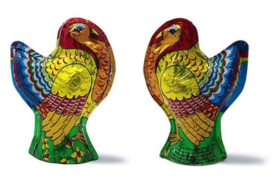 (2 Pack) Madelaine Highly Detailed 3-dimensional Solid Premium Milk Chocolate Turkey - 3 3/4 Inch Tall - 2 1/2 Ounce