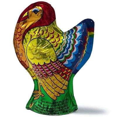 (2 Pack) Madelaine Highly Detailed 3-dimensional Solid Premium Milk Chocolate Turkey - 3 3/4 Inch Tall - 2 1/2 Ounce