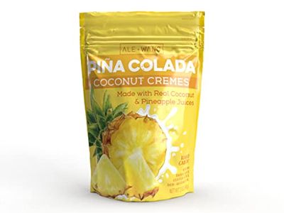 ALE + WANG Pina Colada Coconut Cremes Hard Candy (Non-Alcoholic) | Made with Natural Pineapple Juice and 100% Pure Coconut Milk | Great Alternative to Chocolate, Caramel, and Toffee (1-Pack)
