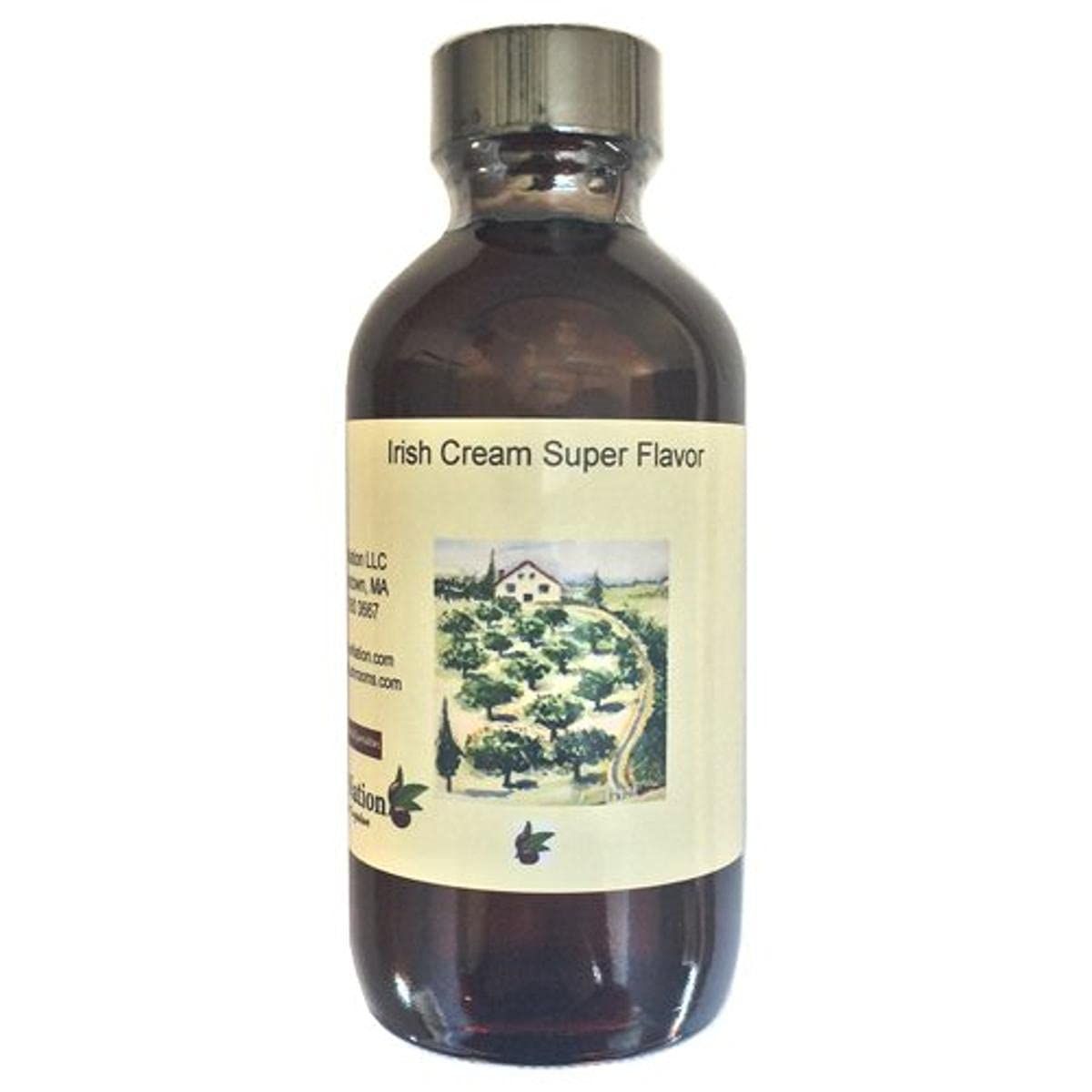 OliveNation Irish Cream Super Flavor, Oil Soluble Non-Alcoholic Flavoring for Candy, Chocolates, Frostings, PG Free, Non-GMO, Gluten Free, Kosher, Veg