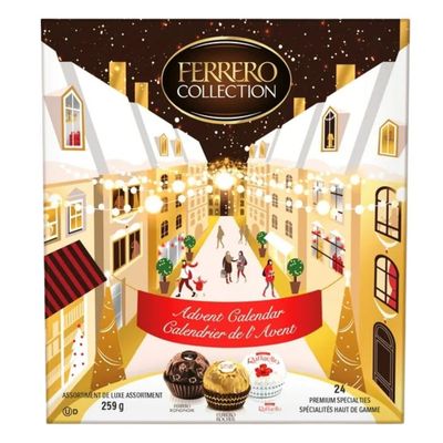 Ferreros Collection - Holiday Chocolate Advent Calendar, Christmas Advent Calendar, 259g/9.1 oz (Shipped from Canada)