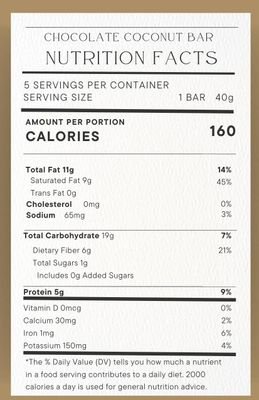 Generic Elevation Advance Chocolate Coconut Bars Keto Friendly (Simplycomplete 5 Pack Per Box) Real Cocoa - Chocolatey &amp; Soft Chewy Drizzling - 2 Net Carbs, Full Size