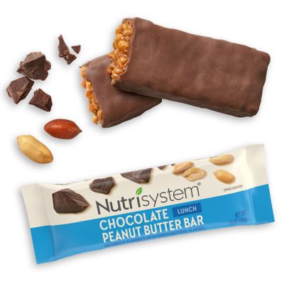 Nutrisystem Chocolate Peanut Butter Lunch Bars Bundle, 11g of Protein, Helps Support Weight Loss - 10 Count
