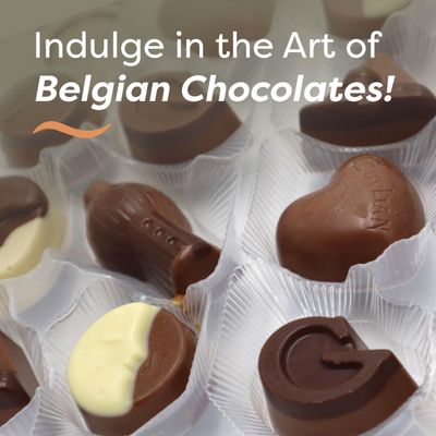 Belgian Chocolate Gift Box by GuyLian, 16 pc Luxury Opus Gourmet Chocolate Truffles, Milk, White, Dark, Candy Treat for Women and Men, 180g