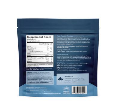 Mindful Evening Peppermint Cocoa Mix Natural Sleep Aid, Melatonin 3mg, L-Theanine, GABA Supplements, Natural Calm Sleep Support Stress Relief Calm Sleepy Cocoa Nighttime Peppermint Hot Chocolate