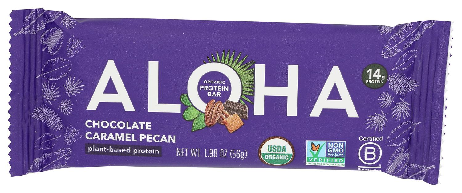 Aloha Organic Chocolate Caramel Pecan Bar, 1.98 OZ