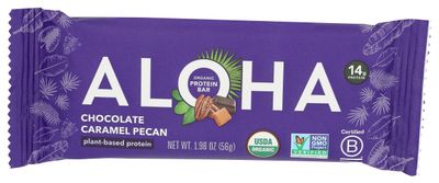 Aloha Organic Chocolate Caramel Pecan Bar, 1.98 OZ