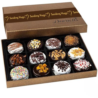 Condolence Sympathy Gift Basket For Men and Women, Chocolate Cookies Gift, Prime Sympathy Gift for Loved Ones, Comforting Gift Idea, 12 Assorted Cookies