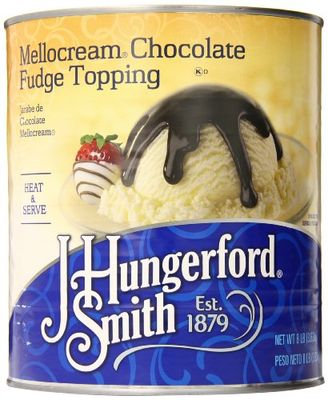 J. Hungerford Smith Fudge Topping, Mellocream Chocolate, 8 Pound