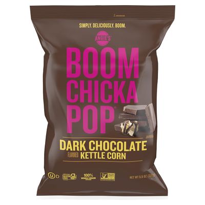 Angie&#39;s BOOMCHICKAPOP Dark Chocolaty Drizzled Sea Salt Kettle Corn, 5.5 Ounce Bag