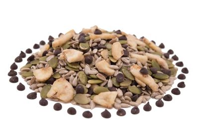 GERBS Crunchy Monkey Snack Mix 2 LBS. | Top 14 Food Allergy Free | Resealable Bag | Made in USA | Sweet Banana Chips, Sunflower &amp; Pumpkin Seeds, Mini Dark Chocolate Chips | Gluten Peanut Tree Nut Free