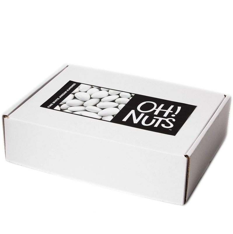 Oh! Nuts White Jordan Almonds for Easter, Weddings, Baby Showers, Birthday - 5 Lbs Bulk Bag