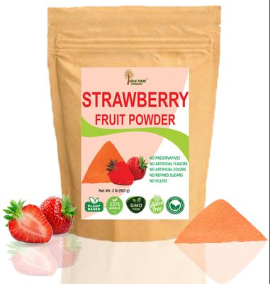 Indus Farms Superfoods Strawberry Whole Fruit Powder, 2 LB - Nutritious &amp; Versatile - Perfect for Baking, Natural Food Flavoring, Smoothies, Chocolates, GMO-Free