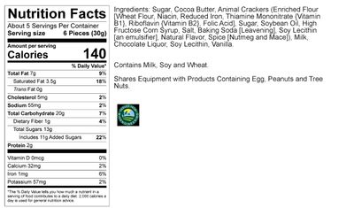 Asher's Chocolates Milk Chocolate Covered Animal Crackers, 5oz, Small Batches, Family Owned Since 1892