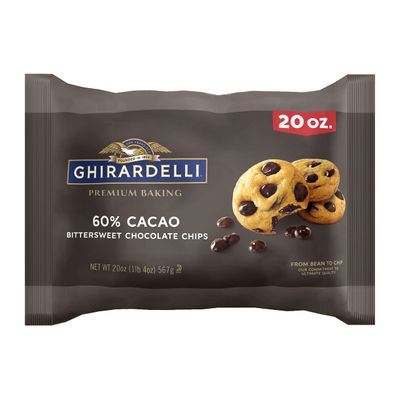 GHIRARDELLI 60% Cacao Bittersweet Chocolate Premium Baking Chips, 20 OZ Bag