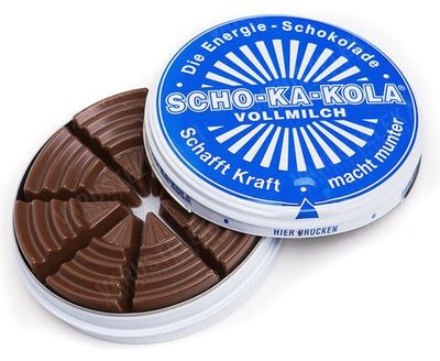 Scho-ka-kola Schokakola energy chocolate -MILK -100 g - 1 can