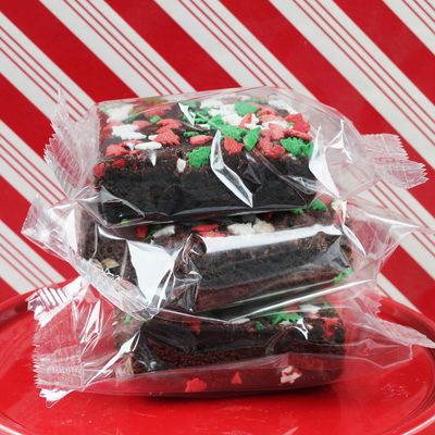 Christmas Gift Basket Chocolate Brownies Large Holiday fresh Baked Food Gift Individually Wrapped For Men Women Package | Nut Free | Kosher