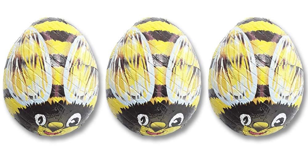 Madelaine Solid Premium Milk Chocolate Bumble Bees - Yellow Candy Party Favors (Yellow &amp; Black) (1/2 LB)