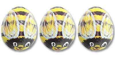 Madelaine Solid Premium Milk Chocolate Bumble Bees - Yellow Candy Party Favors (Yellow &amp; Black) (1/2 LB)