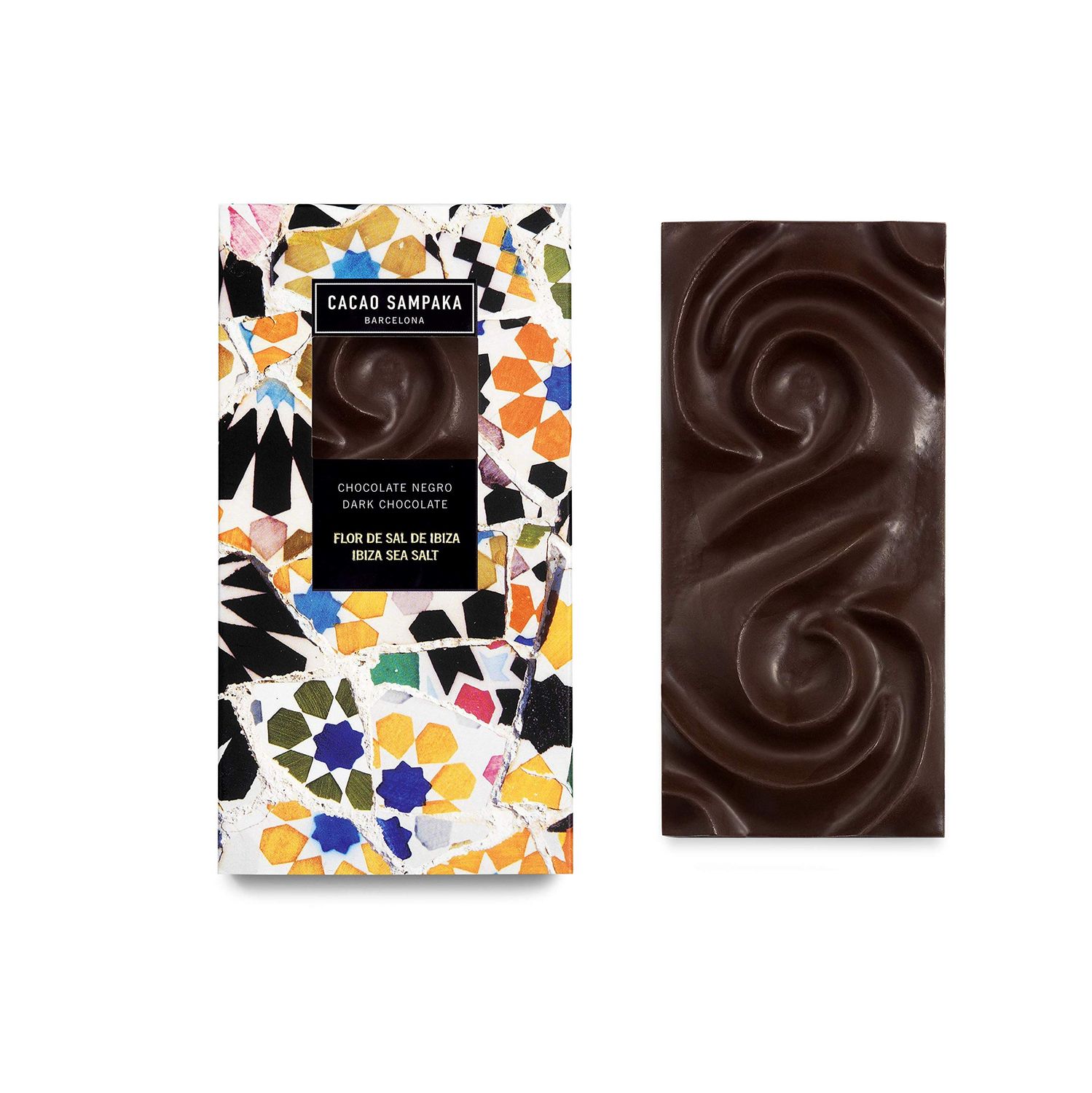 CACAO SAMPAKA FLOR DE SAL DE IBIZA CHOCOLATE BAR, 2.64 OZ