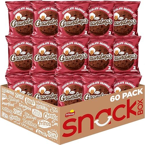 Grandma&#39;s Cookies, Chocolate Brownie, 2.5 Ounce (Pack of 60)