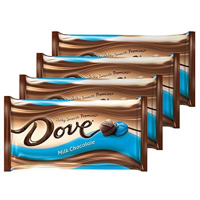 DOVE PROMISES Milk Chocolate Candy 8.87-Ounce Bag (Pack of 4)
