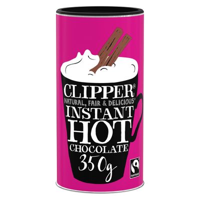 Clipper Tea: Instant Hot Chocolate 350g - British Hot Cocoa Powder And Drink Mix - Organic And Fairtrade Certified with No Artificial Additives