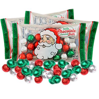 Individually Wrapped Holiday Chocolates, Bite Sized Christmas Treats, Party Favor, Stocking Stuffer, and More, 4.5 Ounces, 3 Pack (Santa's Helpers) Individually Wrapped Holiday Chocolates, Bite Sized Christmas Treats, Party Favor, Stocking Stuffer, and More, 4.5 Ounces, 3 Pack (Santa's Helpers)