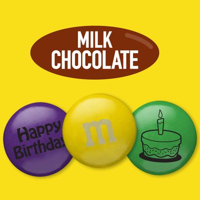 M&amp;M'S Milk Chocolate Birthday Candy Favors (20 pack), Perfect for Birthday Parties, Party Favors, Birthday Games and Giveaways