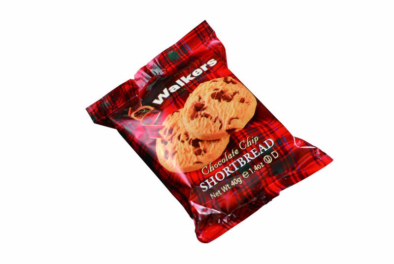 Walkers Shortbread Chocolate Chip Shortbread Twin Pack, 1.4 oz, 24 pk