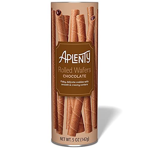 Amazon Brand, Aplenty Chocolate Rolled Wafers, 5 Oz