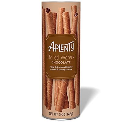 Amazon Brand, Aplenty Chocolate Rolled Wafers, 5 Oz